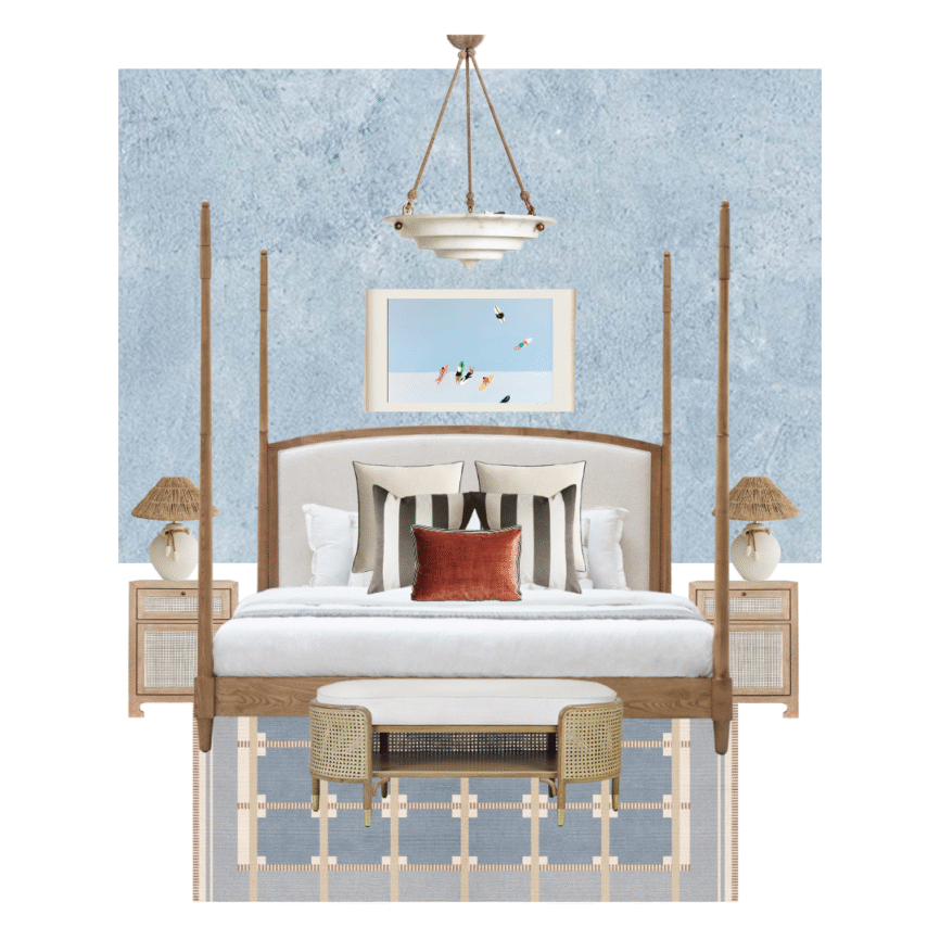 Bedroom, Bedbench, Coastal, Wooden